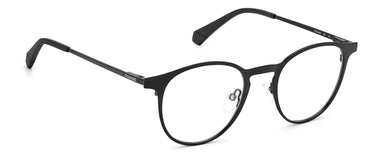 Premium Men Polaroid Eyeglasses: PLD D442 - Matte Black(2) - SpecSMART Eye Clinic (Diagonal View)